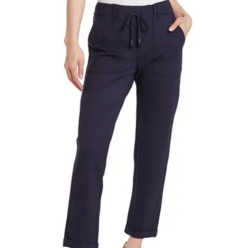 Democracy Ab Leisure High Rise Patch Pocket Utility Roll Cuff Drawstring Pants